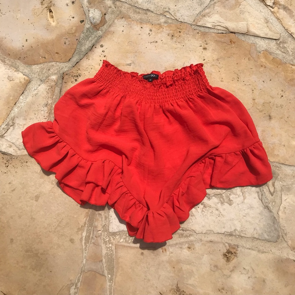 Beachy-Red Shorts